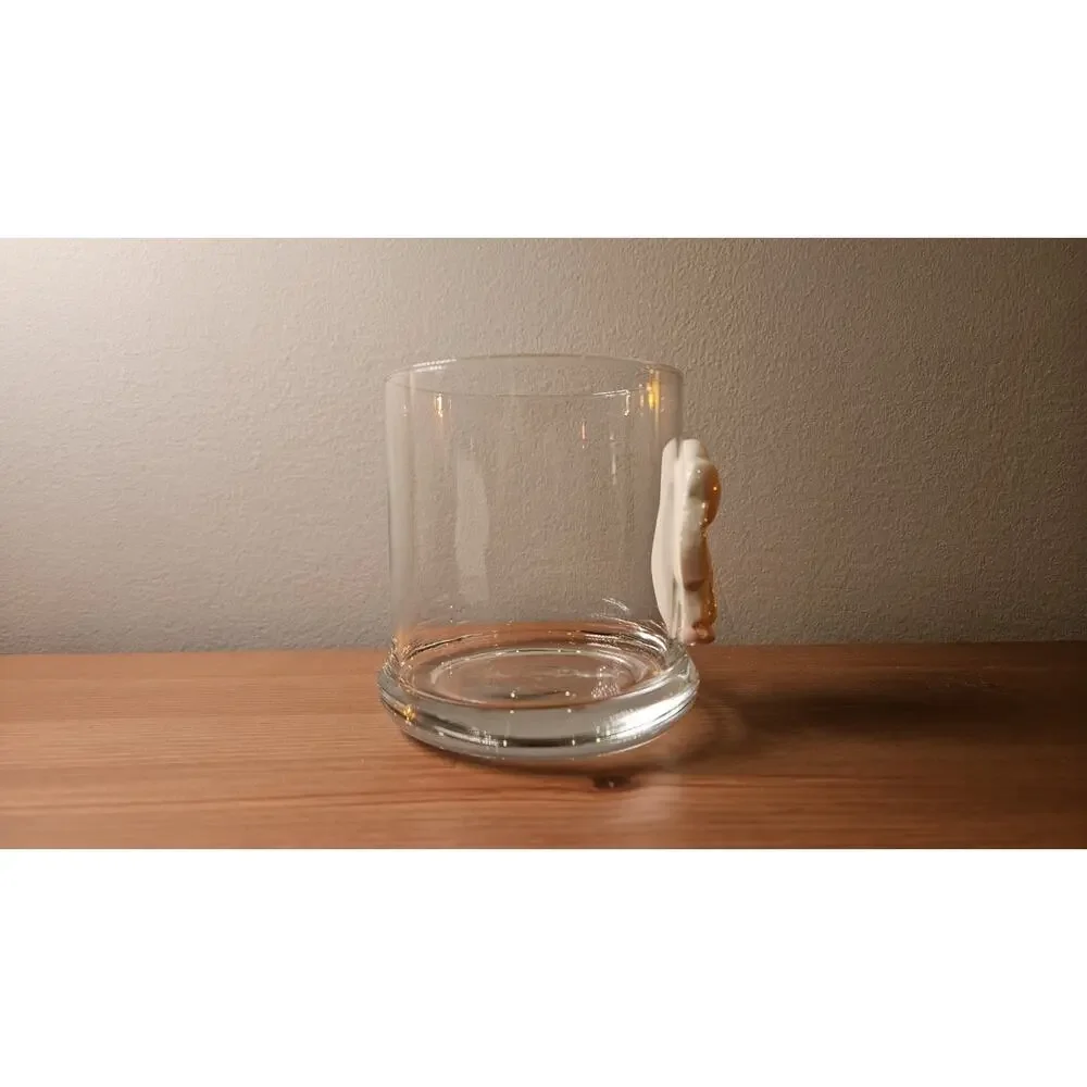 Vintage Mexican Siesta Sombrero Whiskey Low Ball Drinking Glass Old Fashioned